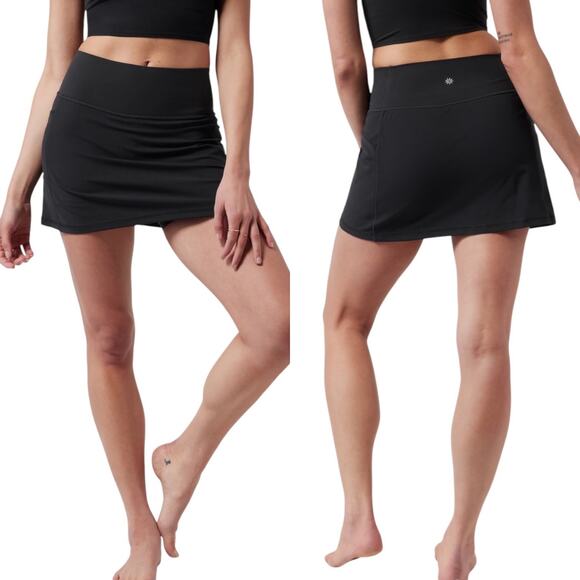 Athleta Salutation Stash High Rise 141/2 Skort Black Size Large - Picture 1 of 6